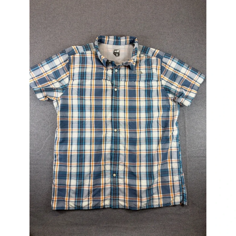 The North Face Shirt Mens XL Plaid Short Sleeve Button Up Ventilated Hiking